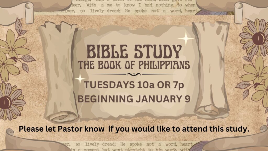 Tuesday Bible study 2024