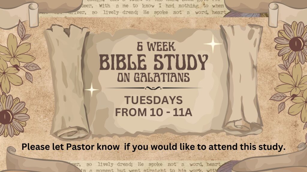 Tuesday Bible study 2025 ongoing